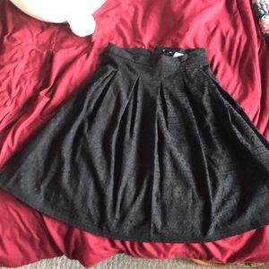 Brand new beautiful black le château flare skirt!